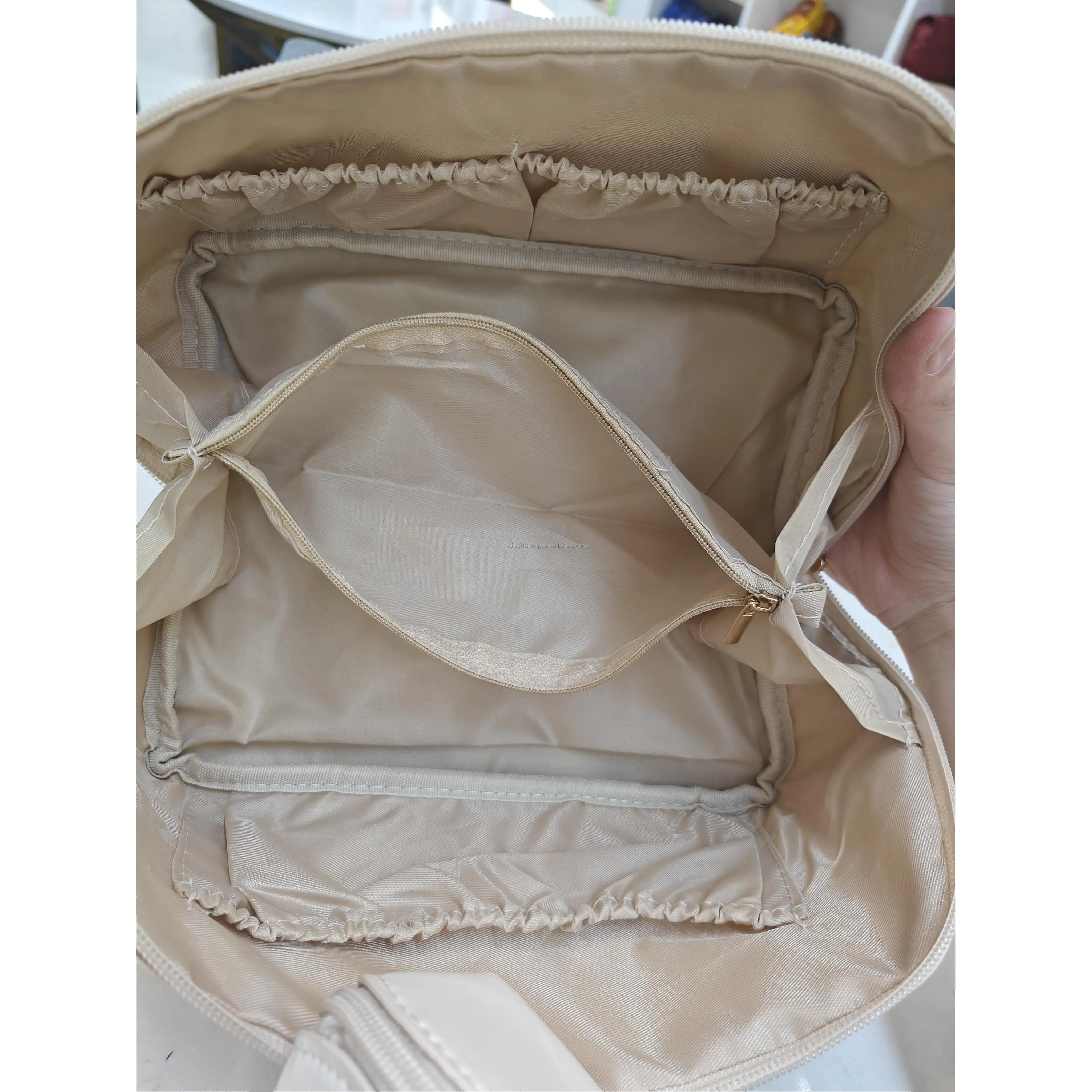 Cosmetic Tote Bags Black Cotton Zipper Hanging Toiletry Mini Silicone Storage Drawstring Clear Sunflower Bag