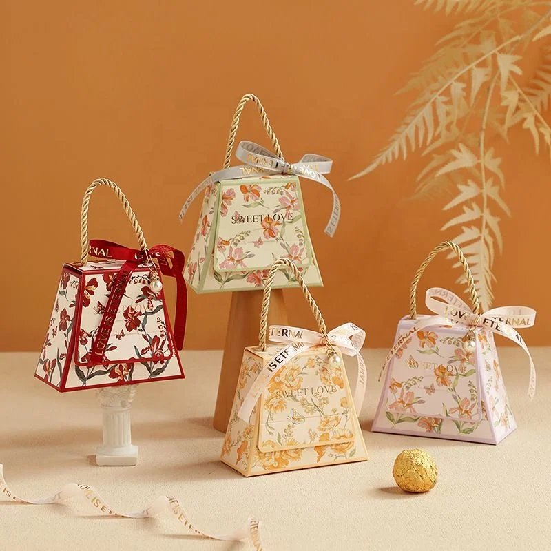 Creative new wedding candy custom printed luxury exquisite engagement banquet wedding bridesmaid return chocolate gift box