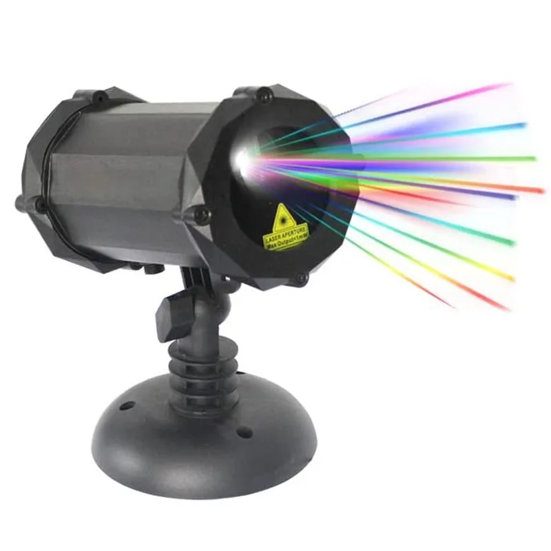 X-Laser Factory Motion Full Spectrum 7 Color with White Star Effects Laser Christmas and Decorative Lights with Remote Control