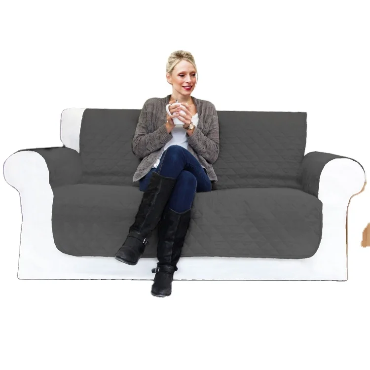 Custom home decoration furniture protector polyester soft waterproof sofa cover slipcover