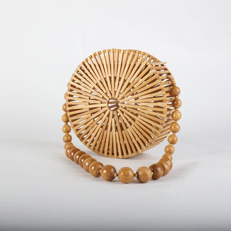 2021 дизайнерская Новая модная трендовая бамбуковая сумочка, сумка из натурального бамбука