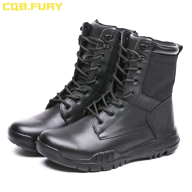 rubber sole black  tactical men combat ankle boots New  Jungle  Boots Shoes