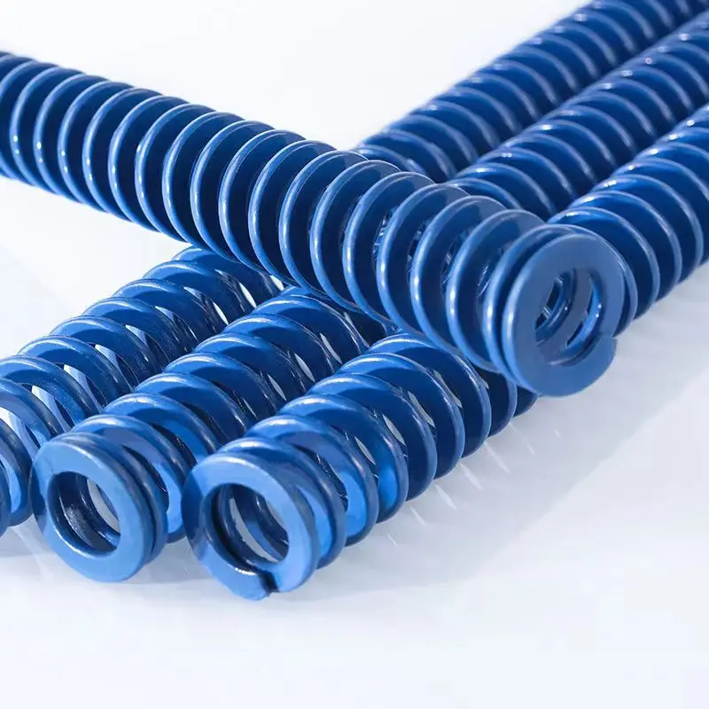 Non-standard spring ISO standard rectangular alloy steel compression blue spring flat wire die spring