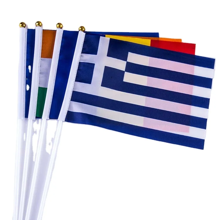 Оптовая продажа ручной флаг 2024 Париж Францию 2026 Футбол Национальный флаг