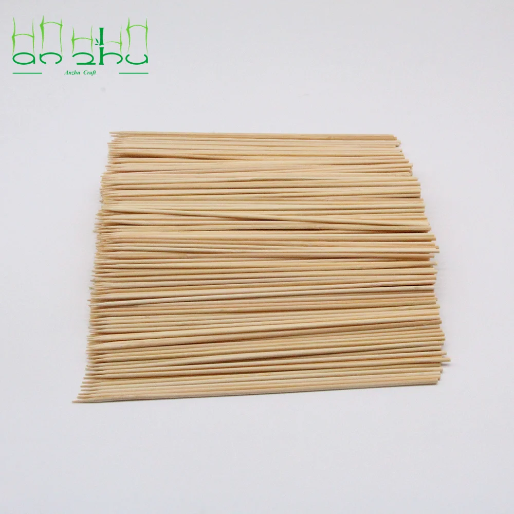 Bamboo skewers 100% pure environmentally friendly disposable round bamboo barbecue flat skewers