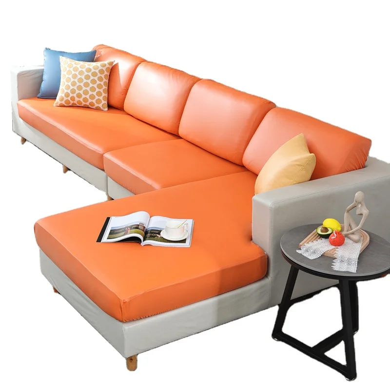 Waterproof Sofa Cover PU Leather Pet Furniture Protector Removable Washable  Couch Corner Sofa Seat Slipcover