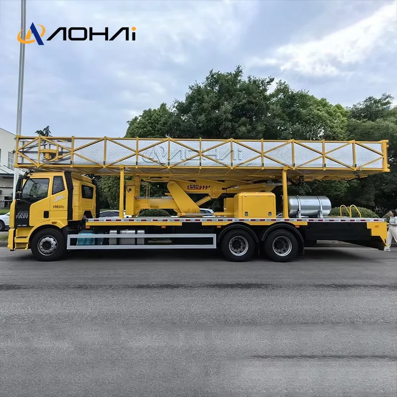FAW J6L New Customized Bridge Inspection Truck 6X4 30ton Special Truck For Sale