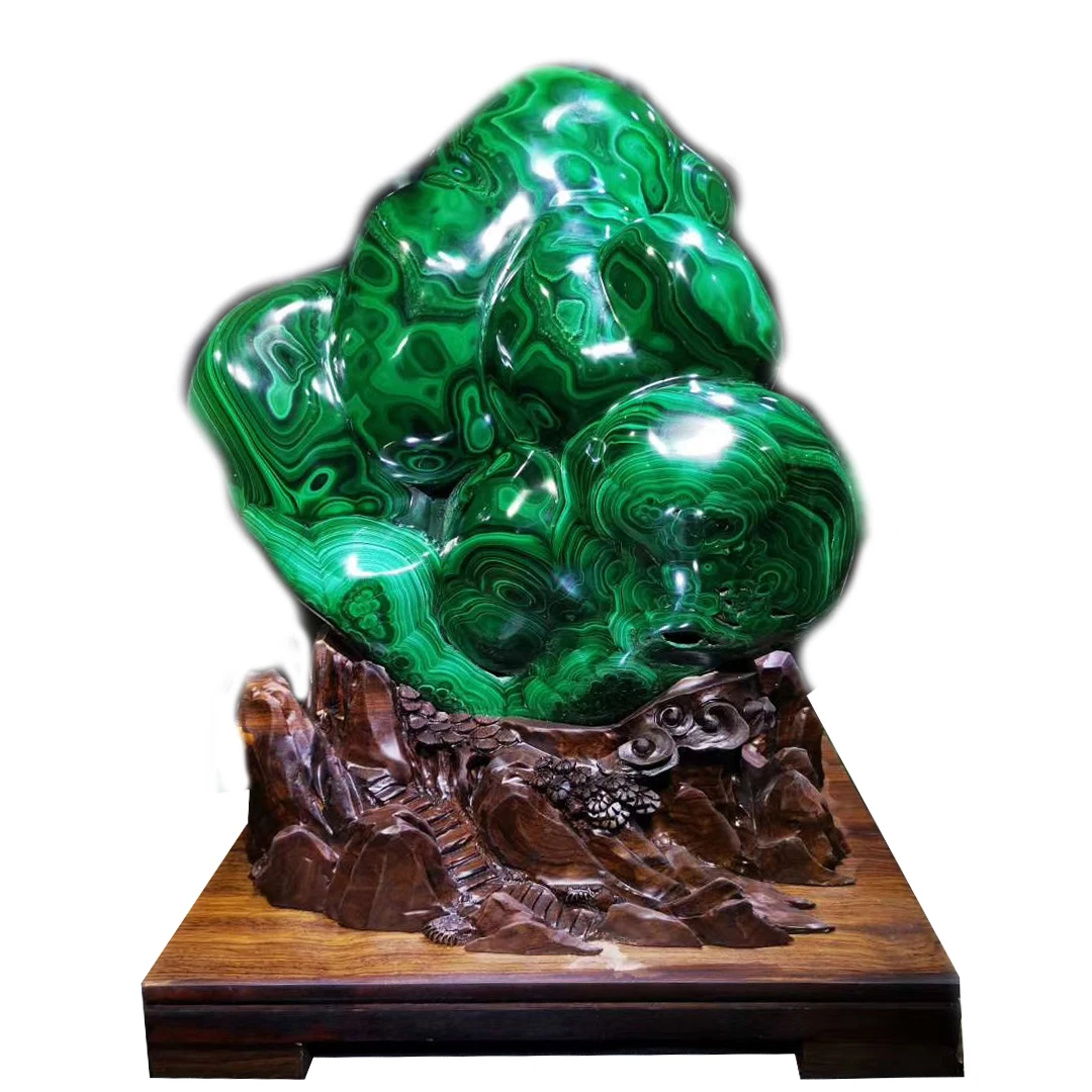 
Customized Bases Wholesale Home Decoration Semi Precious Pure Natural Prices Green Malachite 