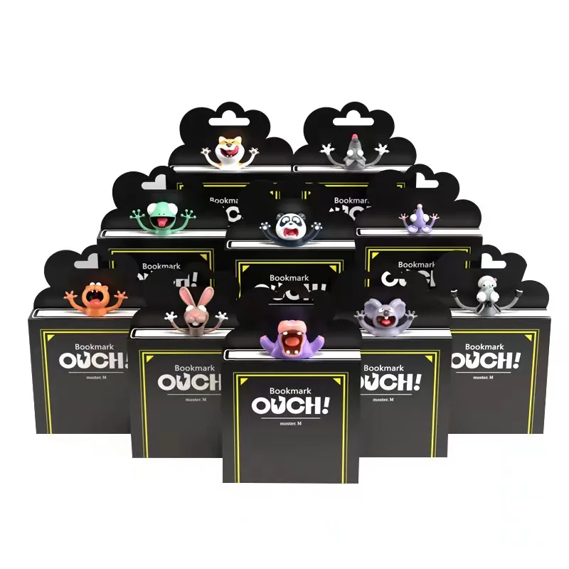 Original PVC creative cultural creativity cute funny cat stationery cultural creativity 3D three-dimensional animal bookmarks