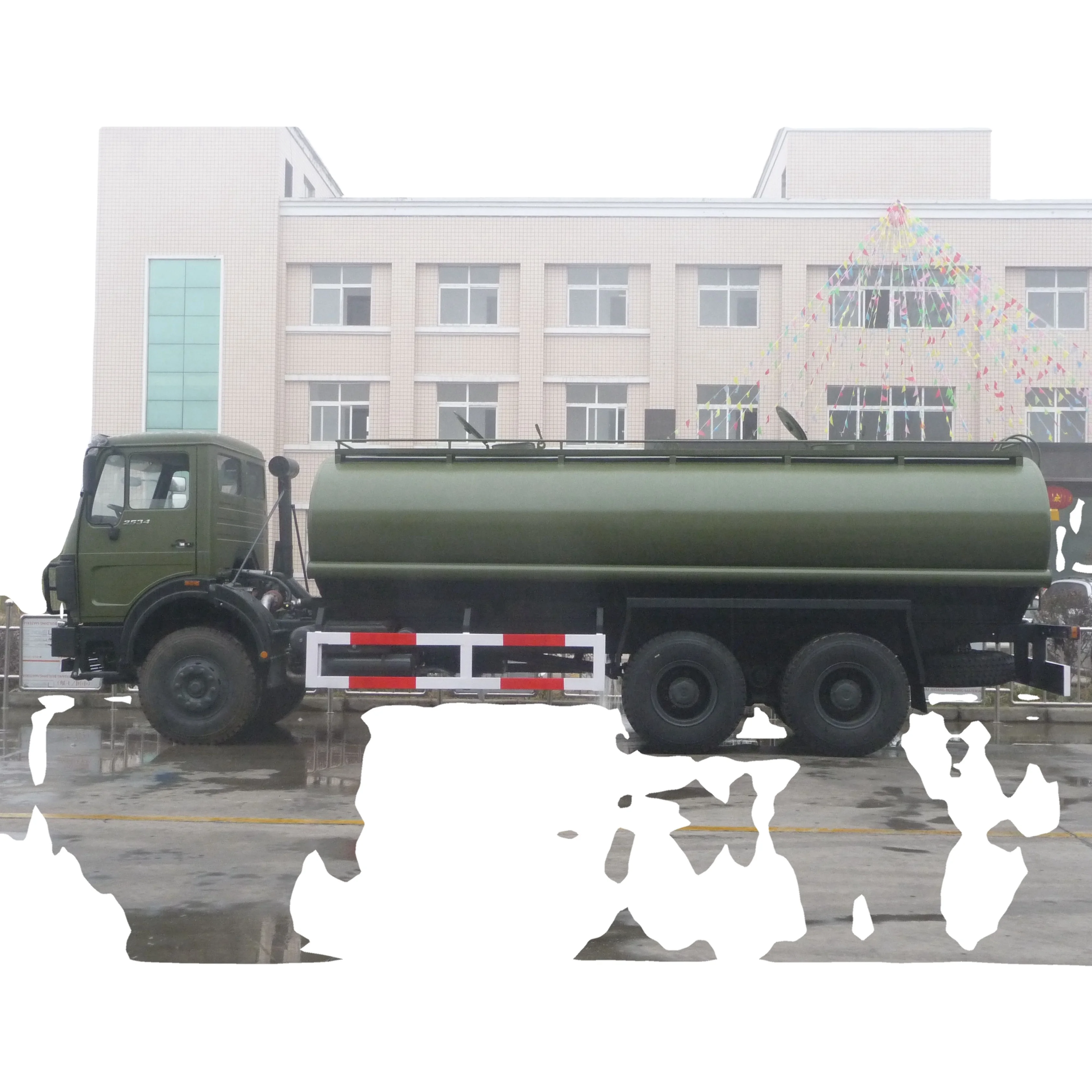 BEIBEN 6x6 AWD зеленый цвет 15000 литров водяная тележка грузовик с резервуаром для воды