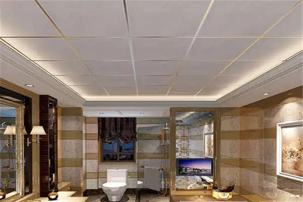 60*60 Vent Teak Wood Mount Wooden Building Material Grid For Bathroom Aluminum False Ceiling Corrugated Ceiling Panel