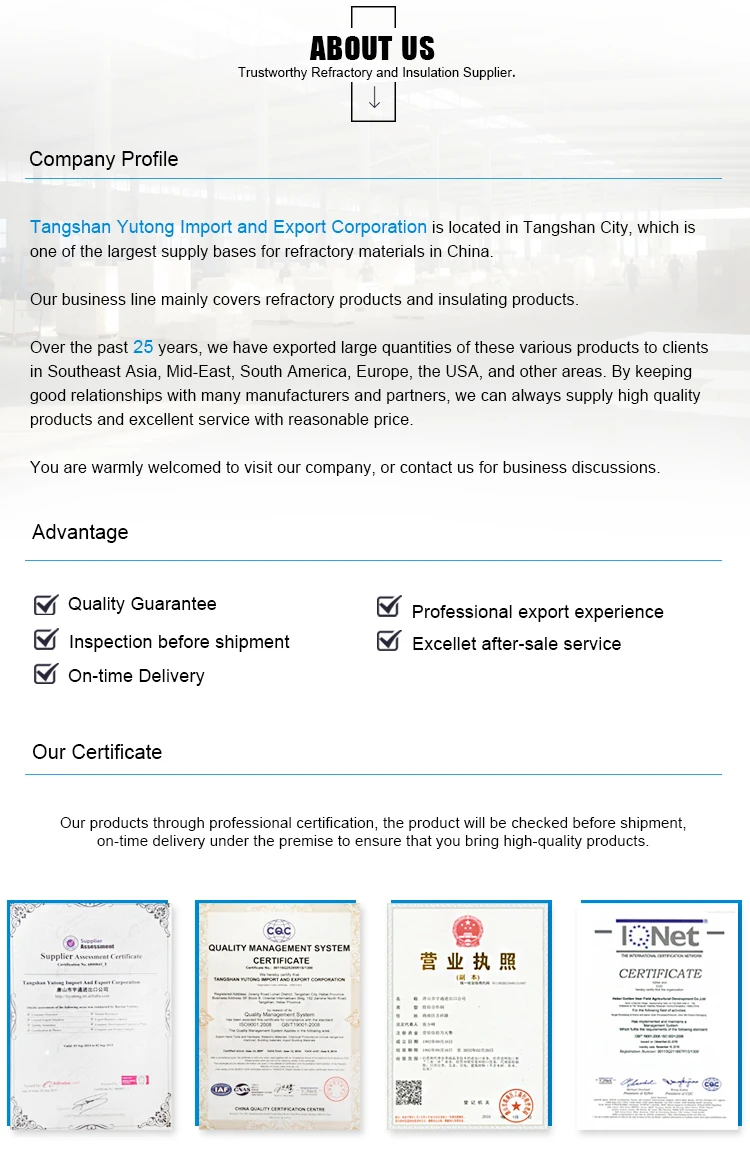 Common Chinese Factory Long Service Life Refractory Brick  Direct Bonded Magnesia Brick