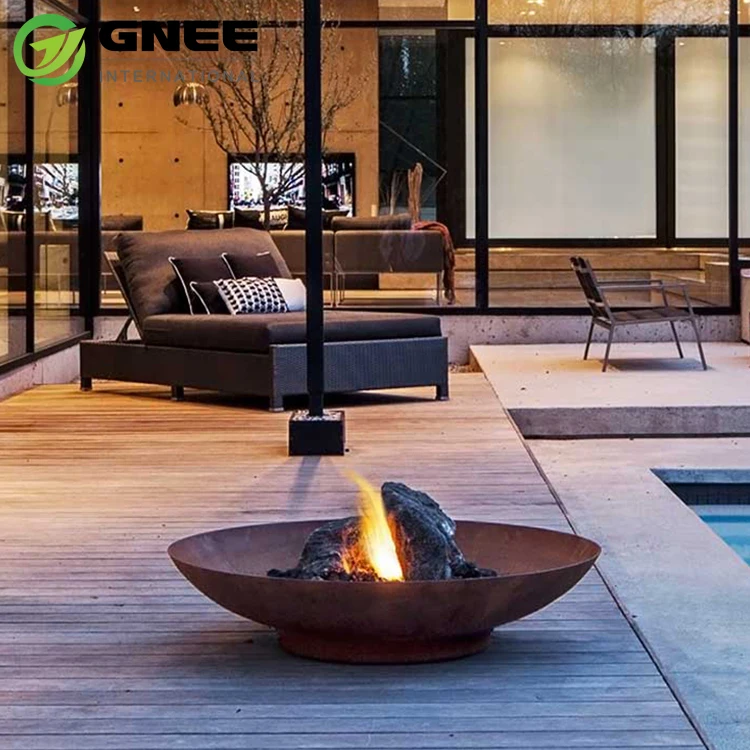 Metal Bbq Corten Steel Hemisphere Fire Pit Large Rusted Iron Fire Pit Half Bowl Corten Steel Firepit Bowl