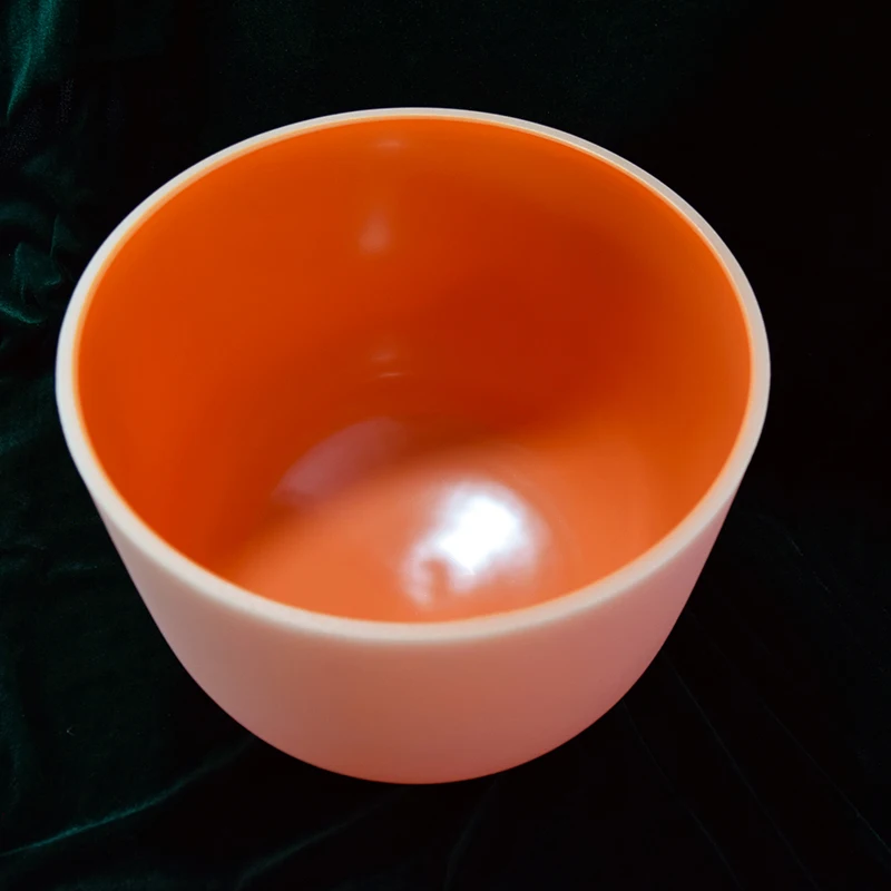 Чистый цвет звук Ванна чакра Поющая чаша набор 7 шт. A-B-C-D-E-F-D-G на возраст от 6 до 12 лет с украшением в виде кристаллов поющие чаши кварцевые чаша