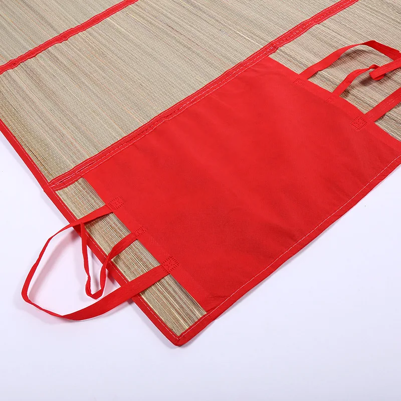 Portable Folded Beach Mat Adult Foldable Straw Printed Mattress Waterproof and Dampproof Made of Polyester for Camping
