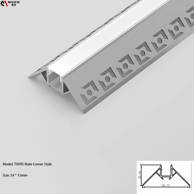 2m/pcs LED underground lamp aluminum groove ,aluminum recessed profile alloy for inground/floor/wall/stair lighting