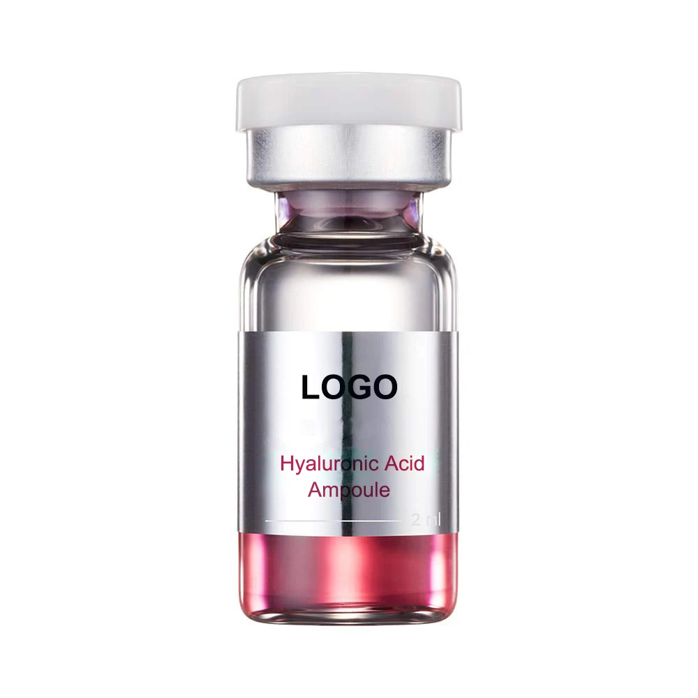 Own brand hyaluronic acid ampoule facial serum, moisturizing and anti-aging without side effects face skin care products