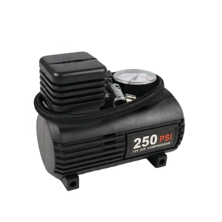 Пластиковый портативный мини-насос для автомобильных шин DC12V 150PSI