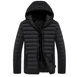 Wholesale OEM Mens Puffer Down Jacket Waterproof Customize Men Quilted Cotton Jacket for Winter Lightweight Relaxtion-Safari