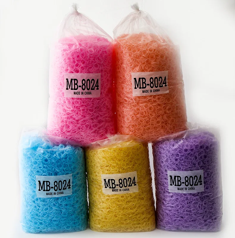 20000 Mini Rubber Bands Soft Elastic Bands for Kid Hair Braids Hair Ties
