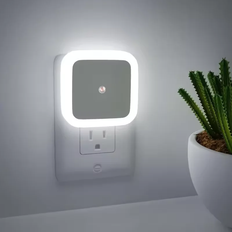 New Arrival LED Light Baby Night Sensor Control Lighting US EU plug in Wall Sensor Led Night Light for Bathroom Kitchen Corridor