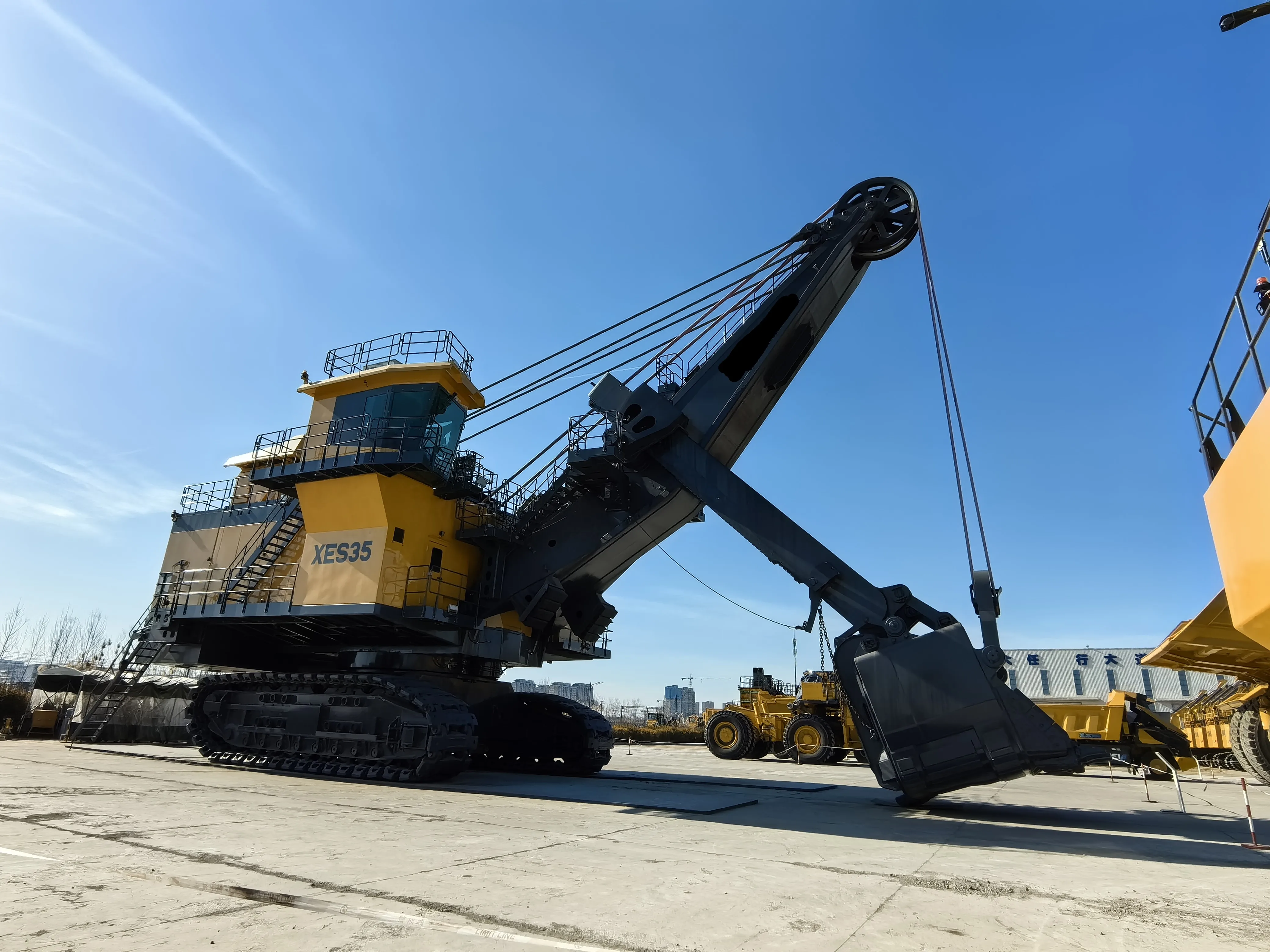XES35 супер 35cbm электрическая лопатка экскаватор 1000ton Dragline для открытого карьера