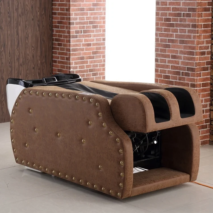
Electric hair washing shampoo chair head washing body massage shampoo bed for barbershop use 