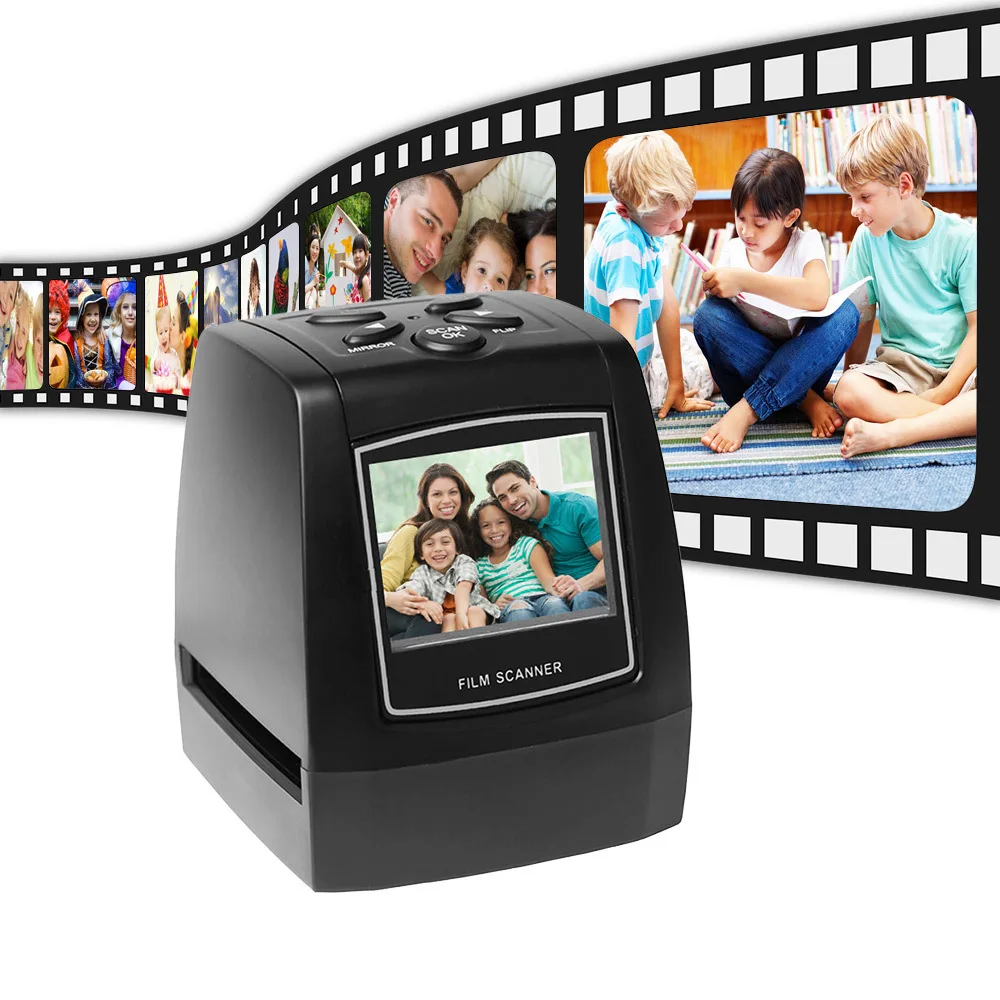 OEM 2.4-inch LCD USB Slide Film Converter Photo Digital Film Scanner 35/135mm Positive Negative Slide customization Film Scanner
