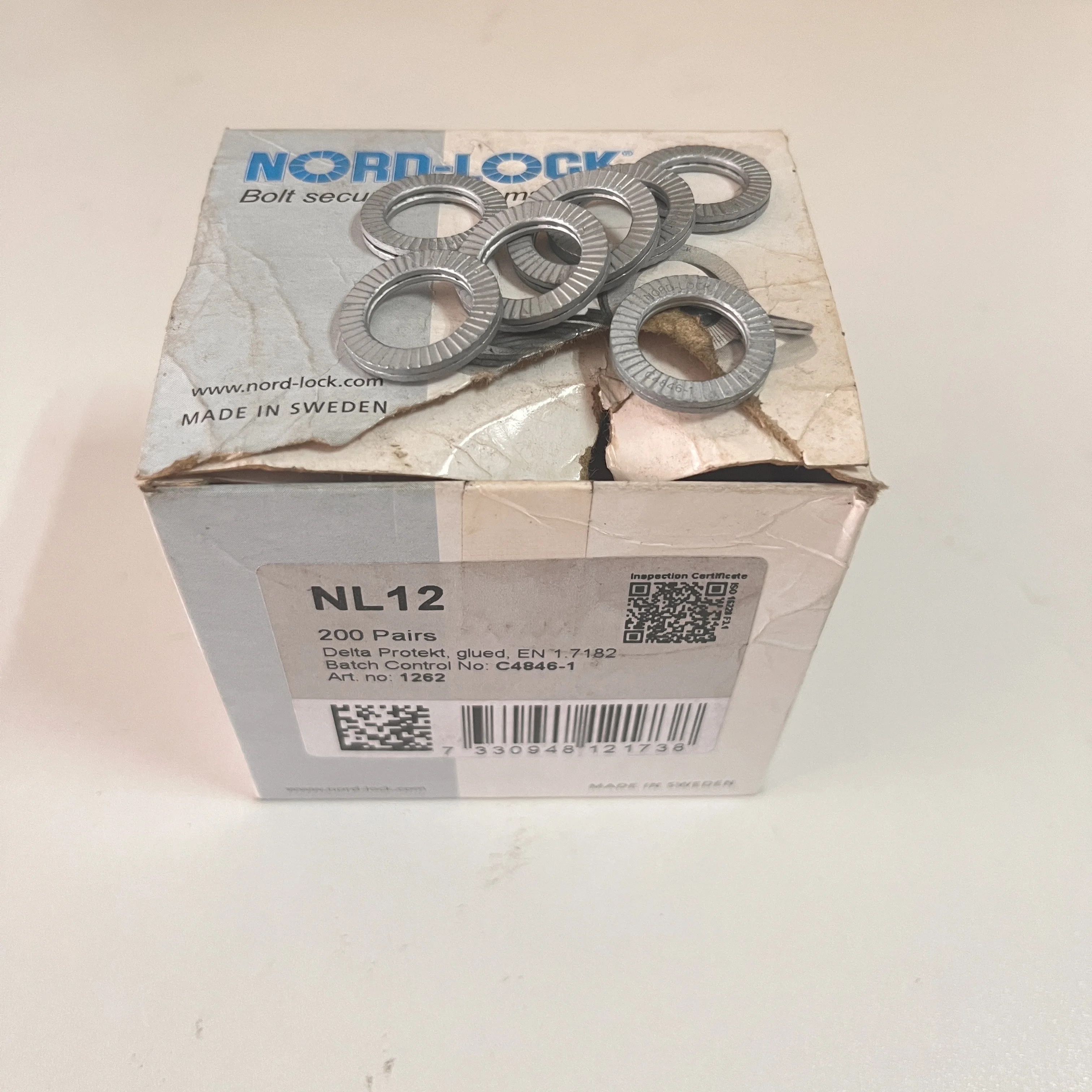 promotion original Nord-Lock DIN25201 Self - locking Washer Steel with zinc flake coating (damaged packing)