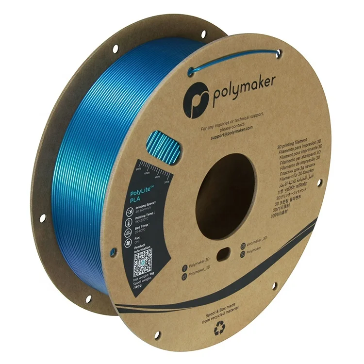 2023 инновационные продукты, изготовленные на заказ пластиковые нити для 3D печати Polymaker PolyLite PLA Starlight, 1 кг/1,75 мм