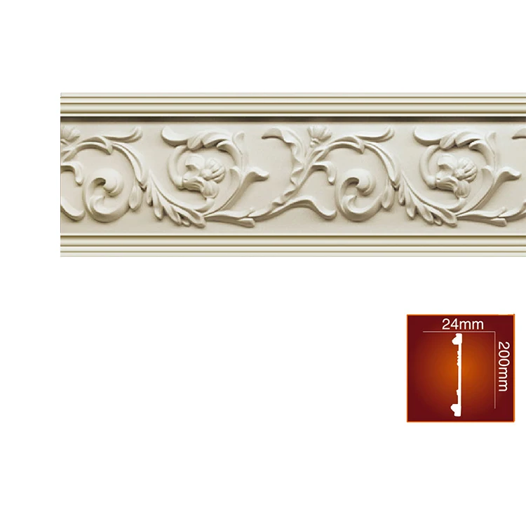Supplier direct sale PU molding ceiling trim strip modern fashion style high quality polyurethane cornice