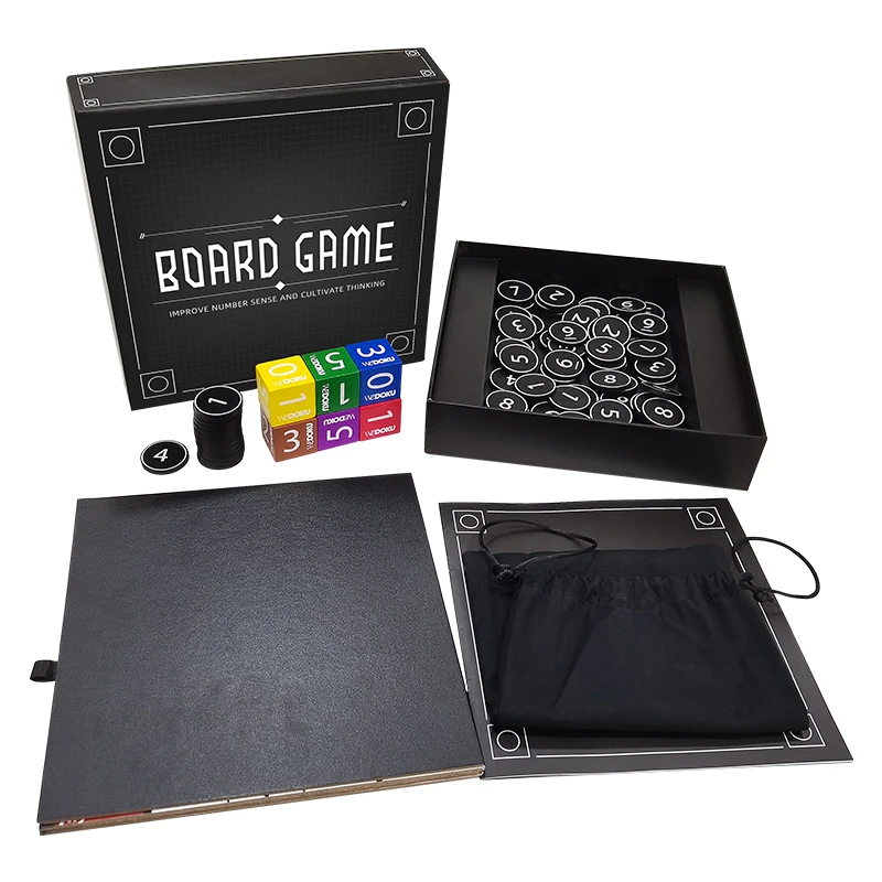 Custom Printing Board Game With Wooden Cube Pieces