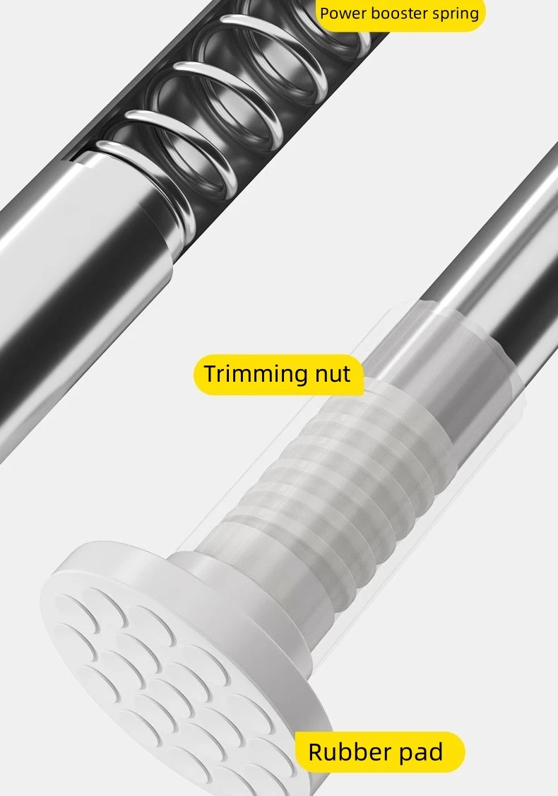 North America hot hotel bed bed punch-free drying clothes pole