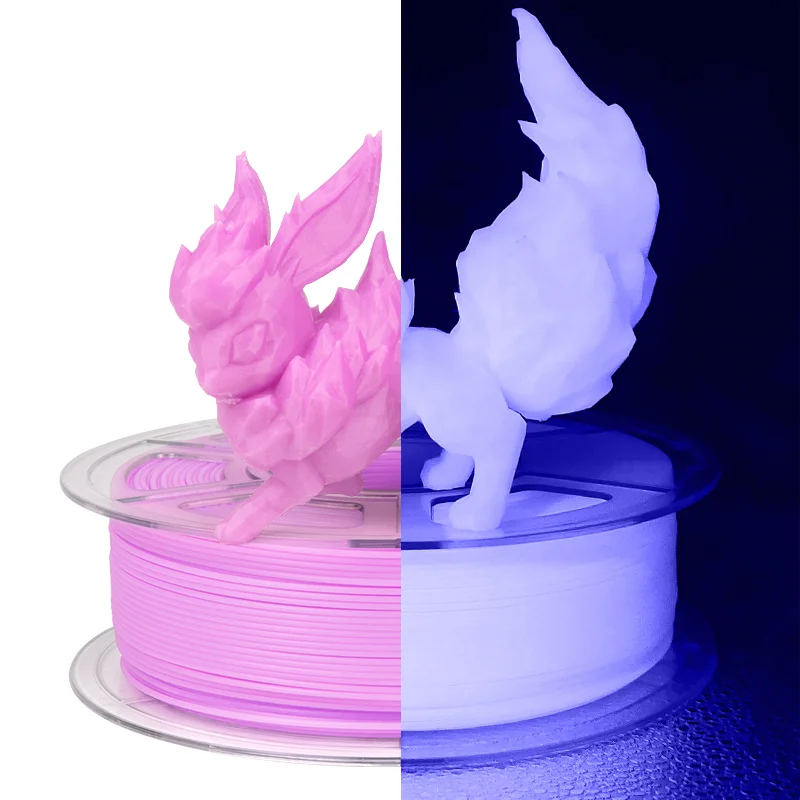 High quality iSANMATE  3d printer filament pla luminous purple filament 1.75mm 1kg