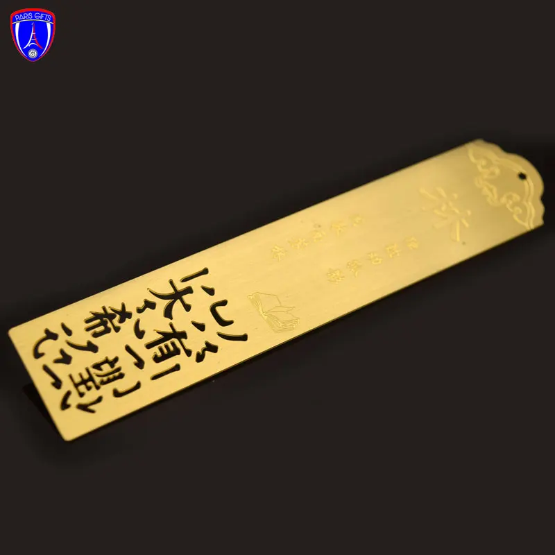 Sublimation Bookmark Ruler Aluminum Metal Hook Bookmarks Stainless Steel Bookmark Blank