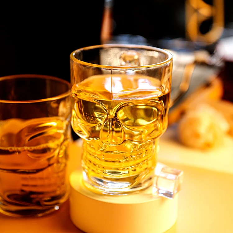 glass Blinkmax coffee cup with handle custom made beer mug  custom printed beer glasses novelty  glass giant beer