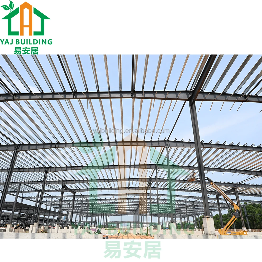 Carbon steel structure prefabricated warehouse factory workshop fast install building construction steel structure
