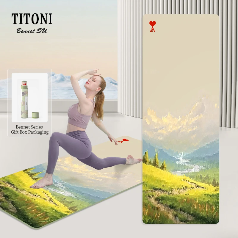 TITONI Premium Polyurethane Natural Rubber Gym Mat Perfect Performance with Strong Grip Custom Logo for Pilates-Online Sale