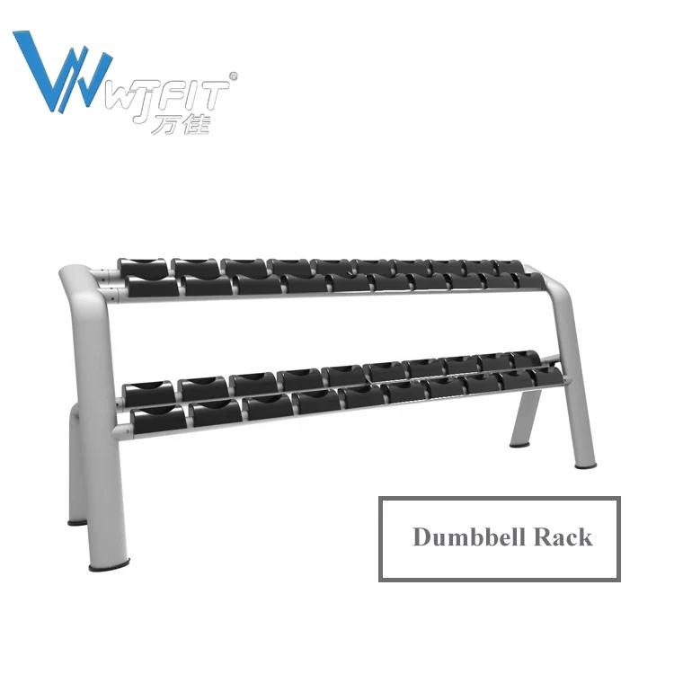 Commercial gym equipment dumbbell rack Fitness Gym Use 2 tiers dumbbell rack set
