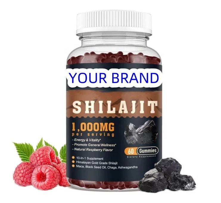 Shilajit  gummy Pure Himalayan Organic for Men & Women 85+ Trace Minerals Shilajit Resin with Ashwagandha