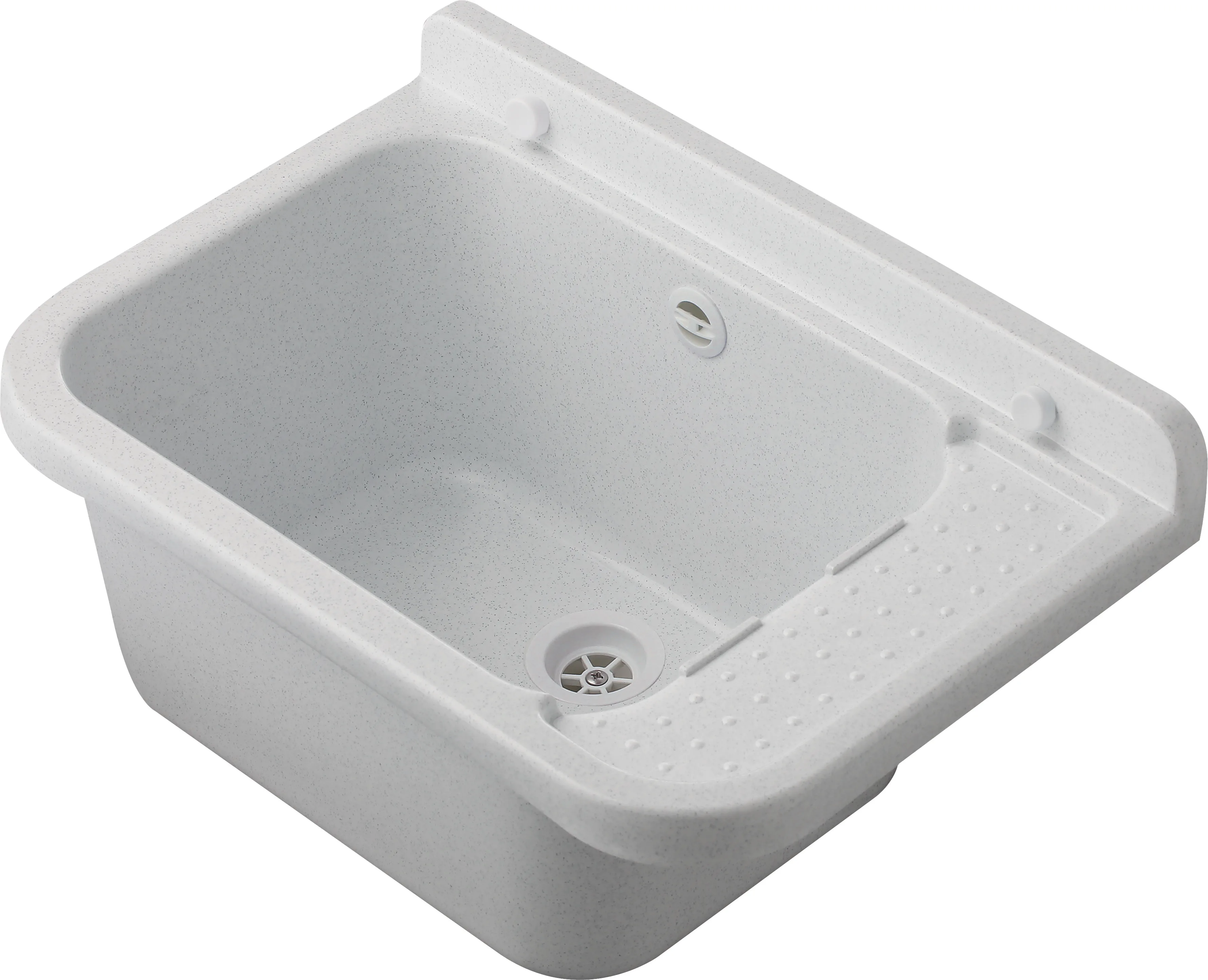 Italian Brand PP Resin Utility Sink for Toilet Bathroom and Home Use-Versatile Kitchen and Laundry Room Self-Draining Washbasin