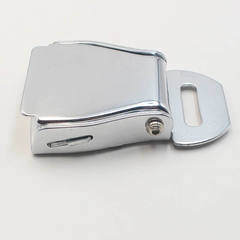 High quality Aircraft safety buckle carbon steel double-lock safety seat buckle metal seat belt buckle