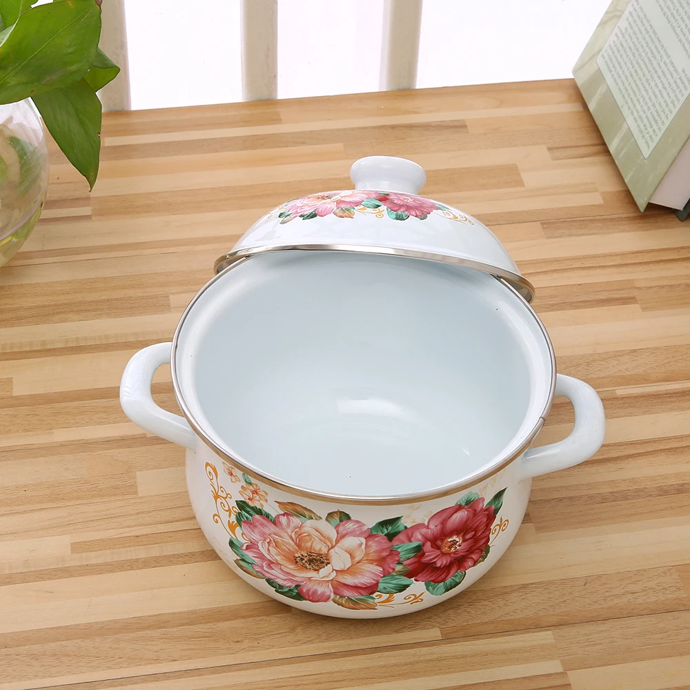 771DB Rani High quality factory Non Stick Pots Enamel casserole storage container cookware set for kitchenware