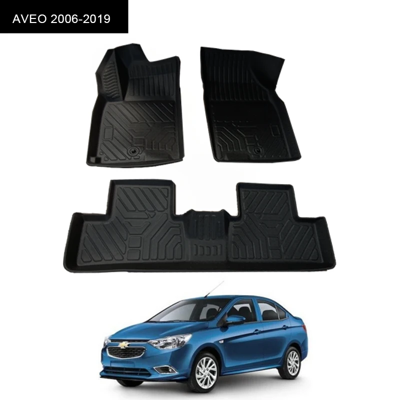 Proven High Quality Rubber Leather Car Floor Mats With Logo for AVEO 2006-2019