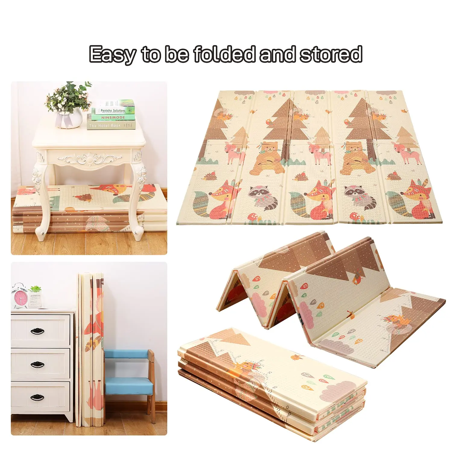 Customized Baby Play Mat Floor Mat Foam Playmat Non-Toxic Large Foldable Waterproof Crawling Mat for Kids