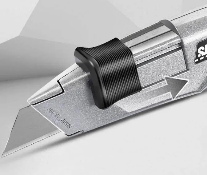 ABS Plastics attached two 0461blades  metal carpet leather knife carpet cutting knives