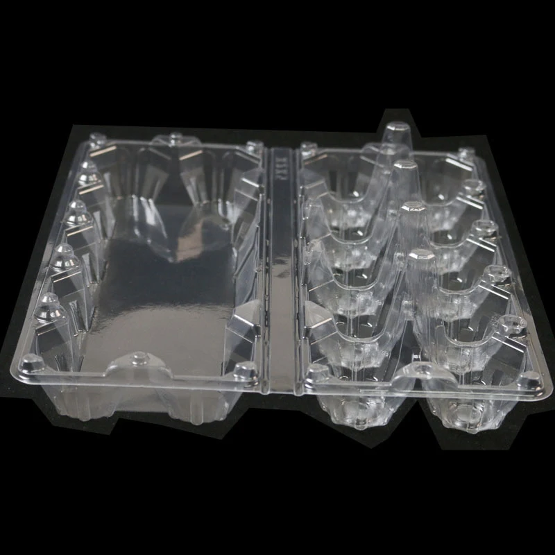 High Quality 10 Packs Clear Plastic Disposable Egg Tray,Blister Packaging Egg