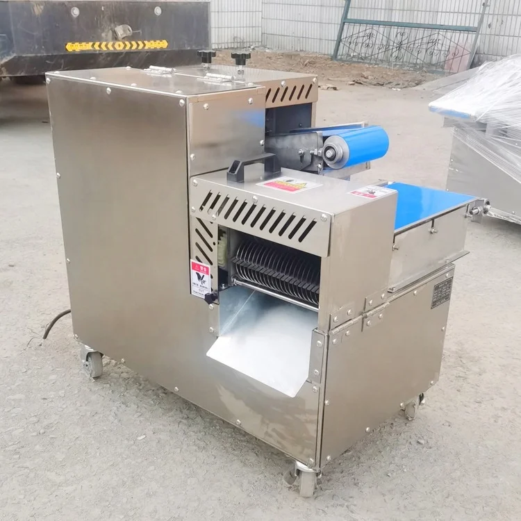 Commercial Fresh Meat Slicer Cube Strip Cutter Machine Meat Cube Diced Cutting Machine