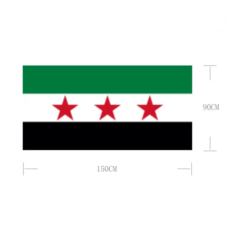 2022 New 3x5 ft  Support Syria flag