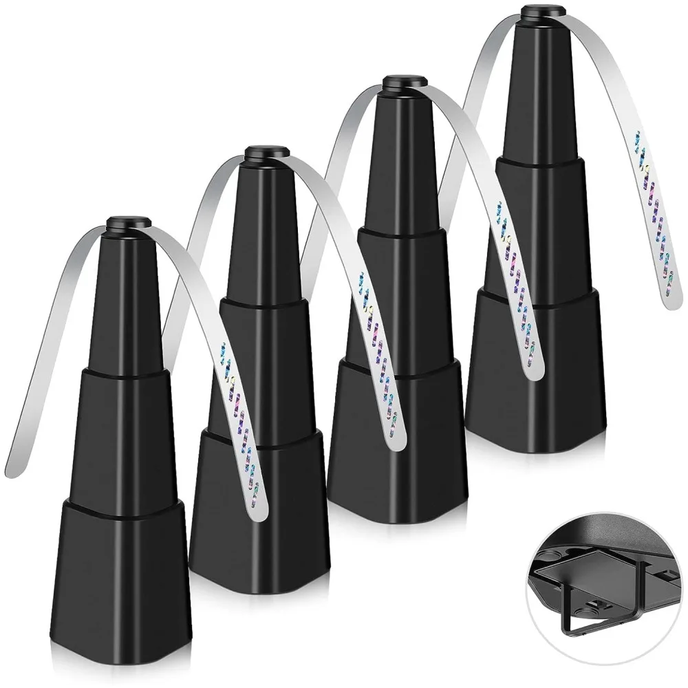 Repelling Bug Fan Fly Deterrent Stretchable Smaller Indoor Outdoor Table Use Holographic Blade Battery Powered Fly Fan